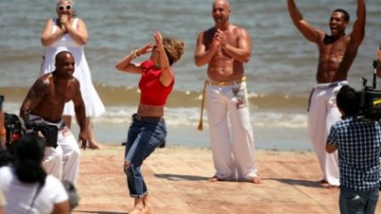   Jennifer Lopez mostró en Uruguay sus dotes en el baile 
