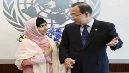   La ONU homenajeó a la niña 