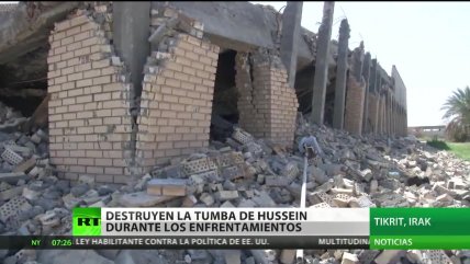 Mausoleo de Sadam Husein fue destruido durante enfrentamientos