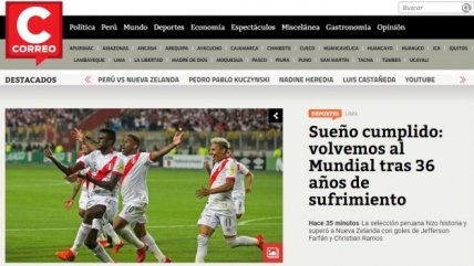 Medios peruanos remarcaron el 
