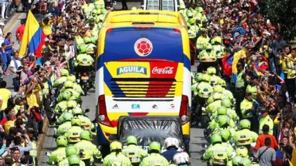 El multitudinario recibimiento a la selección colombiana tras su eliminación en Rusia 2018