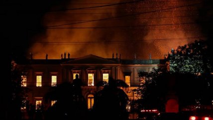  ¿Qué se quemó en el Museo Nacional de Río de Janeiro? 