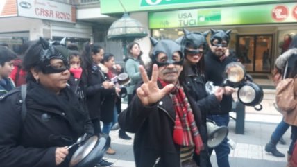  El cacerolazo de profesores en Talca  