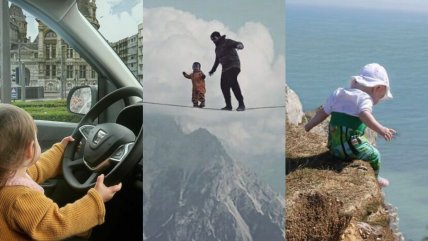   Padre photoshopea a su hija en situaciones peligrosas para trollear a mamá 