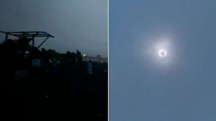  Con emoción se vivió el eclipse solar en Pucón  