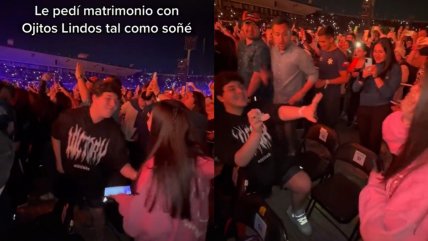  Tiktoker pidió matrimonio en concierto de Bad Bunny  