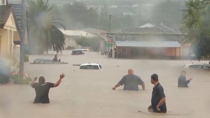   Duras inundaciones afectan varias zonas de Nueva Zelanda 