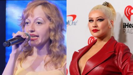   Raquel Castillo llegó a Viña imitando a Christina Aguilera 