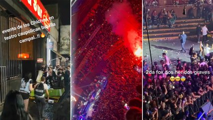  Incidentes marcaron show de Los Chichos en el Teatro Caupolicán  