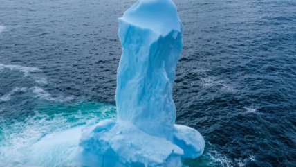  Iceberg con forma fálica en Dildo, Canadá se hace viral  