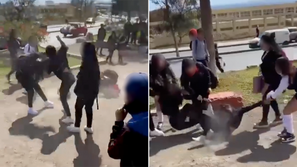   Liceanas protagonizaron brutal pelea en Antofagasta 
