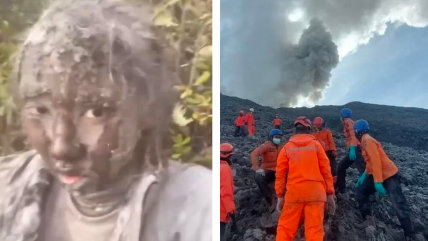   Joven grabó impactante video tras sobrevivir erupción de volcán en Indonesia 