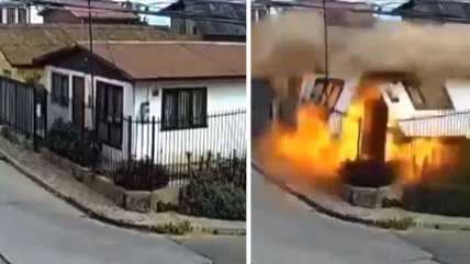   Impresionante explosión de una casa-esquina en Viña del Mar 