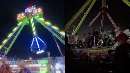   Ecuador: Juego mecánico salió volando con personas a bordo 