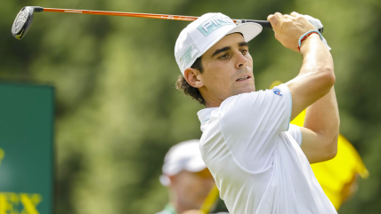   Joaquín Niemann tuvo un increíble repunte y pasó el corte en el PGA Championship 