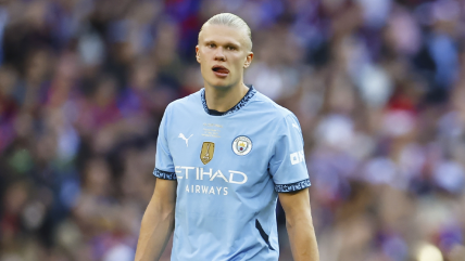   Erling Haaland completó ocho finales sin anotar en Manchester City 