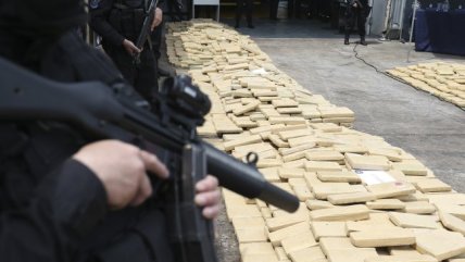   Incautan en Colombia 720 kilos de cocaína procedentes de Chile 