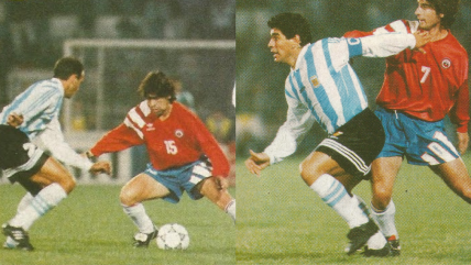   Marcelo Salas tuvo un estreno goleador con La Roja ante la Argentina de Maradona 