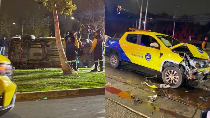   Dos camionetas de seguridad ciudadana colisionaron en Huechuraba 
