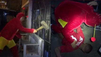   Policía disfrazado del Chapulín Colorado arrestó a narcotraficantes en Perú 