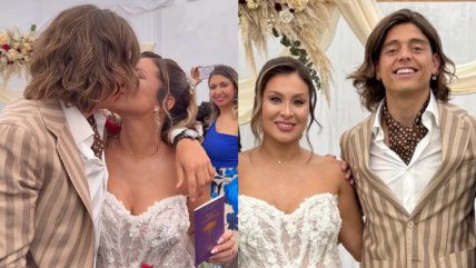   Sabrina Sosa y Joaquín Montecinos se casaron en íntima ceremonia 