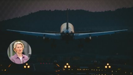   Avión de Ursula von de Leyen debió aterrizar con mapas de papel tras interferencia en su GPS 