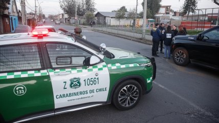   Policías realizan peritajes tras homicidio de un hombre en La Pintana 