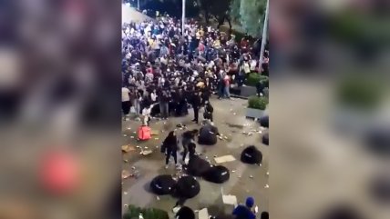  [VIDEO] Hinchas de Colombia y Venezuela protagonizaron batalla campal en Bogotá 