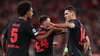   Bayer Leverkusen celebró su primer triunfo en Champions y estiró la negativa racha de Benfica 