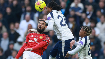   Tottenham y Manchester United igualaron en un duelo con goles en los descuentos 