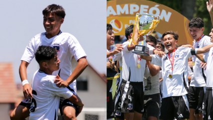   [VIDEO] Hijo de Javier Correa anotó para la goleada de Colo Colo en la final sub 14 
