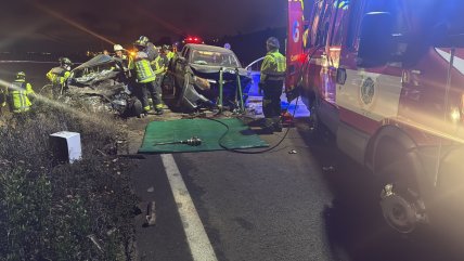   Pareja murió y su hijo está grave tras accidente en ruta de La Serena 