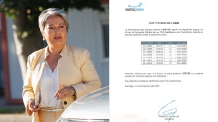   Jara exhibió comprobante para desmentir acusación por pago de multas TAG 