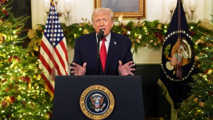   Cadena nacional: Trump hizo exultante autoevaluación y no habló sobre Venezuela 