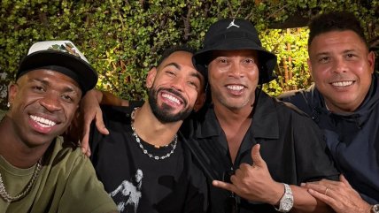 Junta de cracks: Ronaldinho, Ronaldo, Vinicius y Matheus Cunha compartieron viral encuentro Junta de cracks: Ronaldinho, Ronaldo, Vinicius y Matheus Cunha compartieron viral encuentro