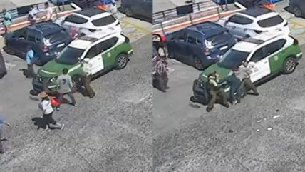   Puerto Montt: Estacionador ilegal dio patadas y puñetazos a dos carabineros 