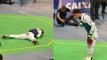   Felipe Olivero se emocionó hasta las lágrimas tras coronarse en Panamericano de Taekwondo 