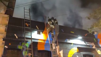   Incendio consumió restobar en el Barrio Bellavista 