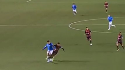   [VIDEO] Roja directa: Yerko González fue expulsado por una fuerte barrida contra Montes 